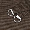 vidaXL Toldo de vela HDPE marrón 160 g/m² 3x4 m