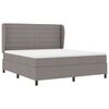 vidaXL Cama tipo Box Spring con colch&oacute;n Taup&eacute; 180 x 200 cm tela