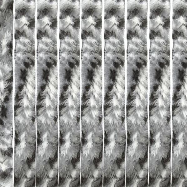 Travellife Cortina antimoscas Chenille Rain gris y negro 185x56 cm