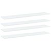 vidaXL Estantes para estanter&iacute;a 4uds contrachapada blanco 100x20x1,5cm