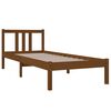 vidaXL Estructura cama sin colch&oacute;n madera maciza marr&oacute;n miel 75x190 cm