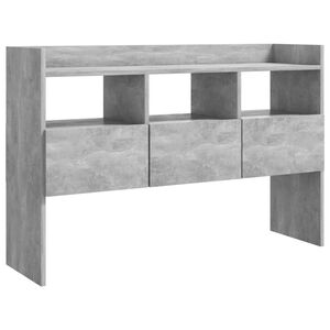 vidaXL Aparador de madera contrachapada gris hormig&oacute;n 105x30x70 cm
