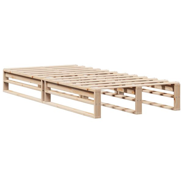 vidaXL Estructura de cama sin colch&oacute;n madera maciza de pino 90x190 cm