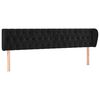 vidaXL Cabecero de terciopelo negro 183x23x78/88 cm