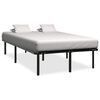 vidaXL Estructura de cama de metal negro 200x200 cm