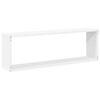 vidaXL Estantes cubo de pared 4 uds contrachapado blanco 80x15x26,5 cm