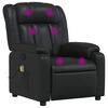 vidaXL Sill&oacute;n de masaje reclinable cuero sint&eacute;tico negro