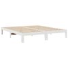 vidaXL Estructura de cama familiar sin colch&oacute;n blanco 270x200 cm