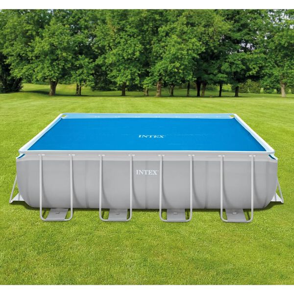 Intex Cubierta de piscina solar polietileno azul 476x234 cm