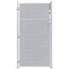 vidaXL Puerta de jardín Plateado 96 x 180 cm Acero inoxidable