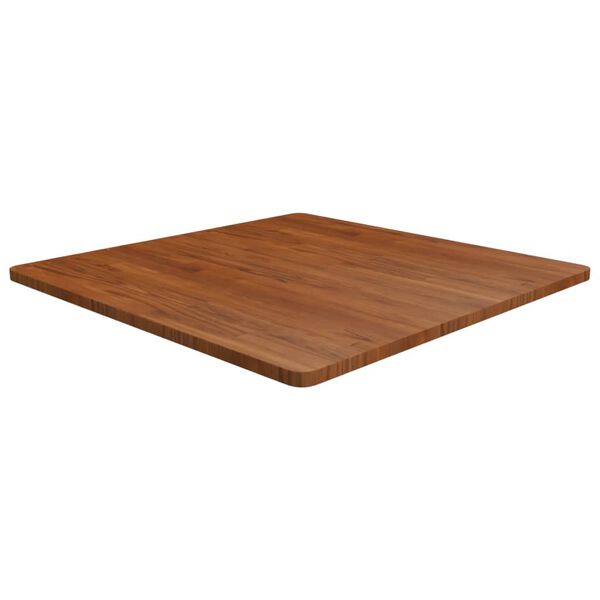 vidaXL Tablero de mesa cuadrada madera roble marr&oacute;n oscuro 90x90x2,5cm