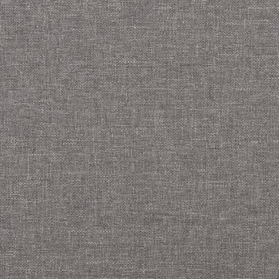 vidaXL Sofá de 3 plazas con taburete de tela gris claro 210 cm
