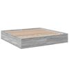 vidaXL Estructura de cama madera de ingenier&iacute;a gris Sonoma 200x200 cm