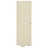 vidaXL Armario de pl&aacute;stico dise&ntilde;o madera blanco angora 40x43x164 cm