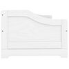 vidaXL Sofá cama con 3 cajones madera maciza pino blanca IRUN 90x200cm