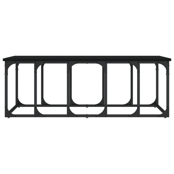 vidaXL Mesa de centro madera de ingenier&iacute;a negra 100x50x35,5 cm