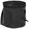 vidaXL Cubos plegables 2 unidades PVC negro 20 L