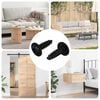 vidaXL Clavo autorroscante 2 pcs Negro 3,5 x 12 mm Hierro
