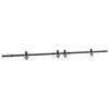 vidaXL Kit de herrajes para puertas correderas acero negro 305 cm