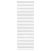 vidaXL Estor cebra blanco 70x230 cm tejido ancho 65,9 cm poli&eacute;ster
