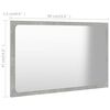 vidaXL Set muebles de ba&ntilde;o 2 piezas madera contrachapada gris hormig&oacute;n