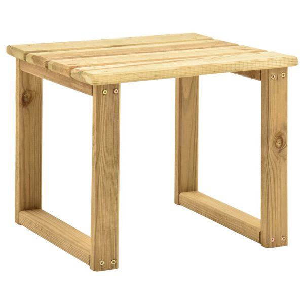 vidaXL Mesa de tumbona madera de pino impregnada 30x30x26 cm