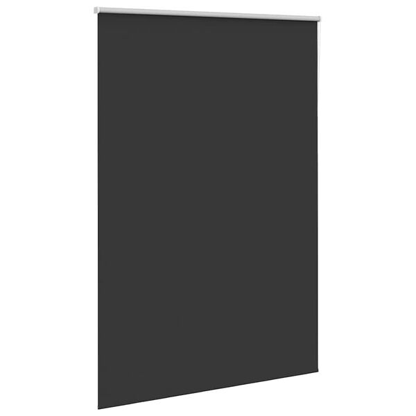 vidaXL Estor Enrollable Opaco negro 165x230 cm Tela Ancho 161,6 cm