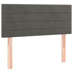 vidaXL Cabecero de terciopelo gris oscuro 80x5x78/88 cm