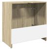 vidaXL Armario lavabo ba&ntilde;o madera ingenier&iacute;a roble Sonoma 60x33x60 cm