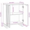 vidaXL Aparador 60 x 33,5 x 75 cm Madera de mango maciza