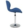 vidaXL Silla de comedor giratoria de terciopelo azul