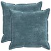 vidaXL Funda de almohada 2 uds. HOUTEN Azul 80 x 80 cm Tela Chenille
