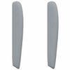 vidaXL Oreja de cabecero Gris Claro 80 x 23 x 6 cm tela