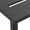 vidaXL Juego de mesa alta y taburetes de jard&iacute;n 3 piezas acero negro