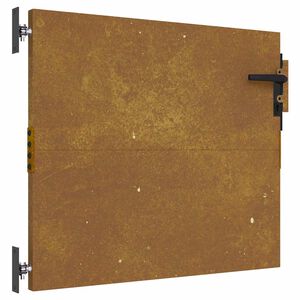 vidaXL Puerta de jard&iacute;n acero corten 85x75 cm