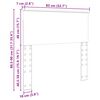 vidaXL Cabecero con cabecera 80 cm Madera contrachapada