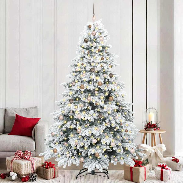 vidaXL &Aacute;rbol de Navidad artificial con 300 LED 240 cm PE y PVC
