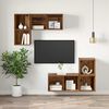 vidaXL Conjunto de mueble de TV Madera Vieja 37 x 37 x 72 cm