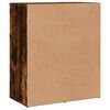 vidaXL Aparador de madera de ingenier&iacute;a roble ahumado 60x31x70 cm