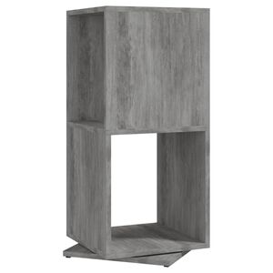 vidaXL Armario giratorio aglomerado gris hormig&oacute;n 34,5x34,5x75,5 cm