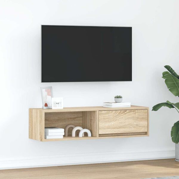 vidaXL Mueble de TV de roble Sonoma 100x31x25,5cm Madera de ingenier&iacute;a