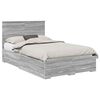 vidaXL Estructura de cama con caj&oacute;n Gris Sonoma 120 x 200 cm