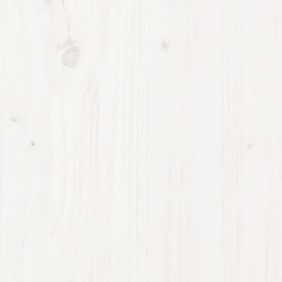 vidaXL Mesita de noche madera maciza de pino blanco 40x35x50 cm