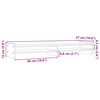 vidaXL Soporte de monitor madera maciza pino marrón miel 100x27x15 cm