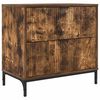 vidaXL Mesa de Noche Roble ahumado 63.5 x 36 x 61 cm