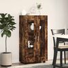 vidaXL Aparador Roble ahumado 55,5 x 29 x 103 cm Madera de ingenier&iacute;a