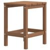vidaXL Mesa de jard&iacute;n Adirondack HDPE marr&oacute;n 38x38x46 cm