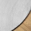 vidaXL Alfombra de pelo corto suave lavable HUARTE gris &Oslash; 200 cm