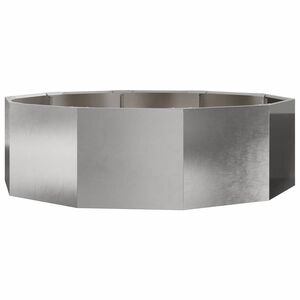 vidaXL Jardinera Plateado 120 x 120 x 35 cm Acero inoxidable