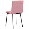 vidaXL Sillas de comedor 2 unidades terciopelo rosa